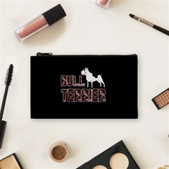 Bull Terrier  Cosmetic Bag (small)  by Valentinaart