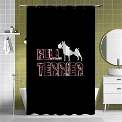 Bull Terrier  Shower Curtain 48  X 72  (small)  by Valentinaart