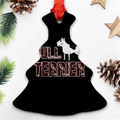 Bull Terrier  Christmas Tree Ornament (two Sides) by Valentinaart