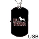 Bull terrier  Dog Tag USB Flash (One Side) Front