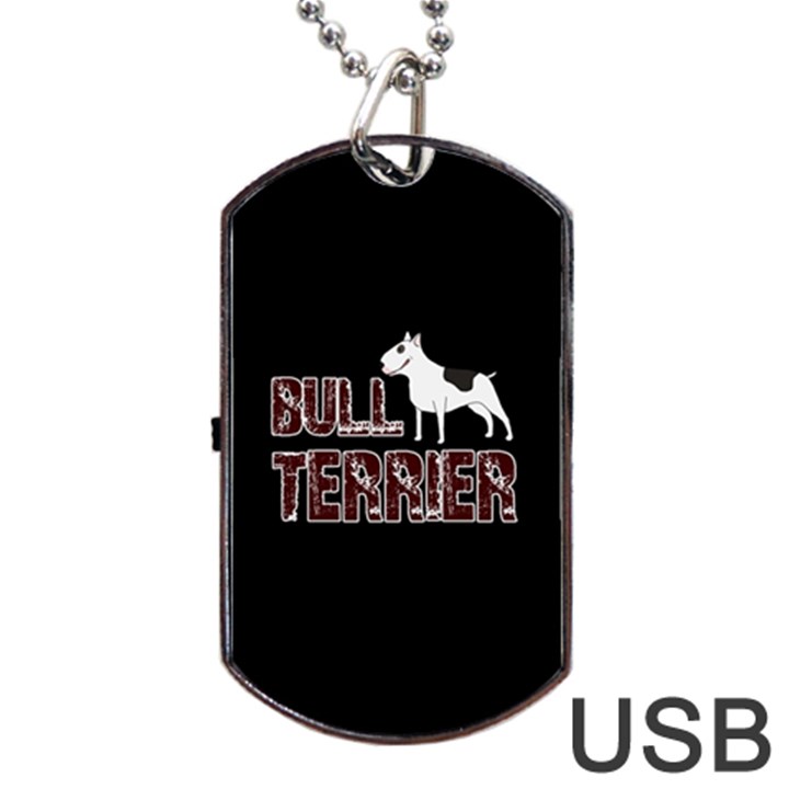 Bull terrier  Dog Tag USB Flash (One Side)