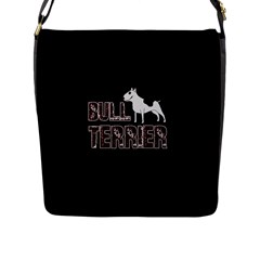 Bull Terrier  Flap Messenger Bag (l)  by Valentinaart