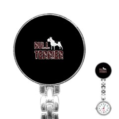 Bull Terrier  Stainless Steel Nurses Watch by Valentinaart