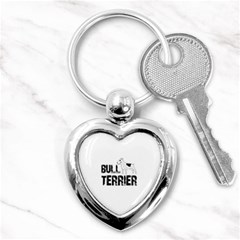 Bull Terrier  Key Chains (heart)  by Valentinaart