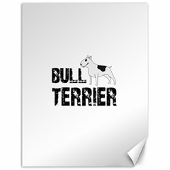 Bull Terrier  Canvas 12  X 16   by Valentinaart