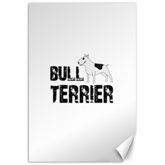 Bull Terrier  Canvas 20  X 30   by Valentinaart