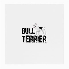 Bull Terrier  Medium Glasses Cloth by Valentinaart