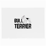 Bull terrier  Large Glasses Cloth Front