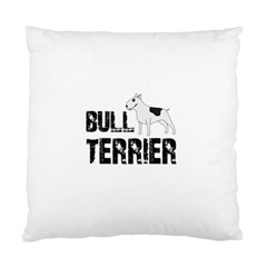 Bull Terrier  Standard Cushion Case (two Sides) by Valentinaart