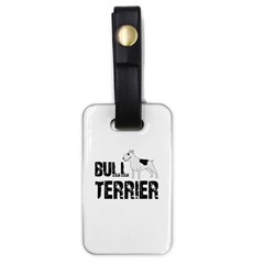 Bull Terrier  Luggage Tags (one Side)  by Valentinaart