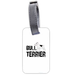 Bull Terrier  Luggage Tags (two Sides) by Valentinaart