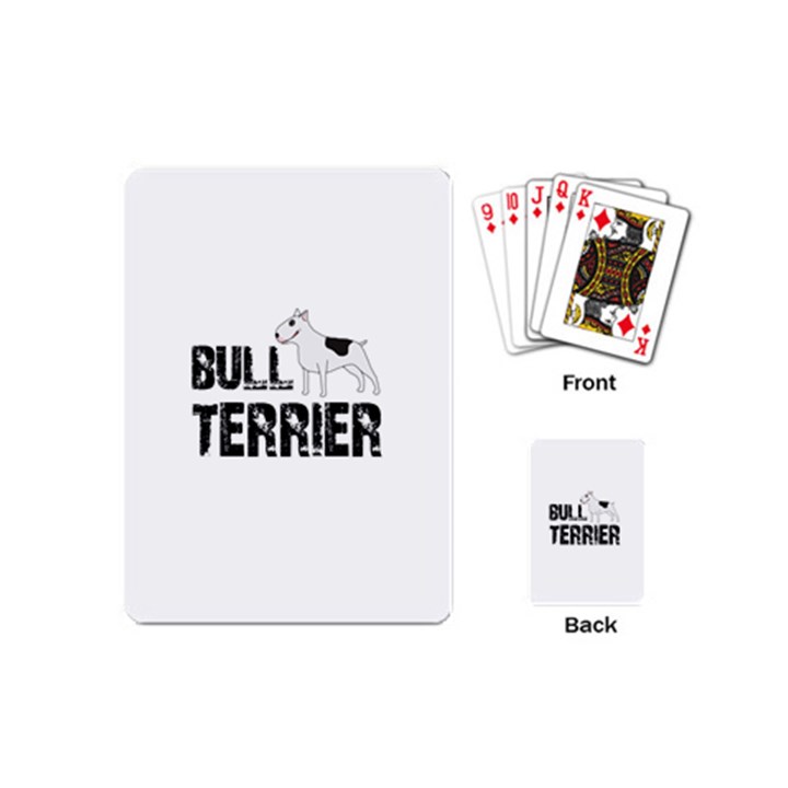 Bull terrier  Playing Cards (Mini) 