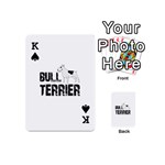 Bull terrier  Playing Cards 54 (Mini)  Front - SpadeK