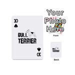 Bull terrier  Playing Cards 54 (Mini)  Front - Spade10