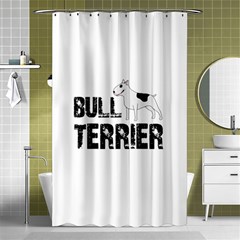 Bull Terrier  Shower Curtain 48  X 72  (small)  by Valentinaart