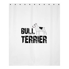 Bull Terrier  Shower Curtain 60  X 72  (medium)  by Valentinaart