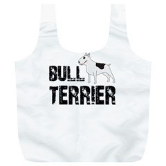 Bull Terrier  Full Print Recycle Bags (l)  by Valentinaart