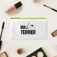 Bull Terrier  Cosmetic Bag (xs) by Valentinaart