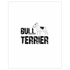 Bull Terrier  Drawstring Bag (small) by Valentinaart