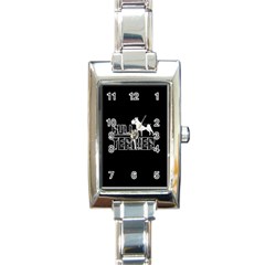 Bull Terrier  Rectangle Italian Charm Watch by Valentinaart