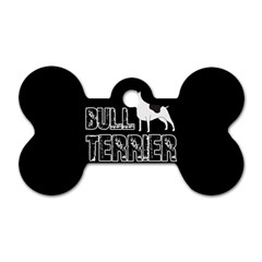 Bull Terrier  Dog Tag Bone (two Sides) by Valentinaart