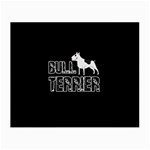 Bull terrier  Small Glasses Cloth (2-Side) Back