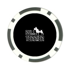 Bull Terrier  Poker Chip Card Guard by Valentinaart