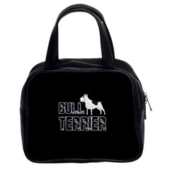 Bull Terrier  Classic Handbags (2 Sides) by Valentinaart