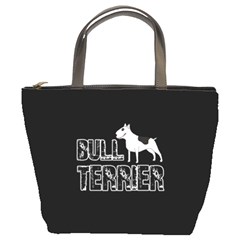 Bull Terrier  Bucket Bags by Valentinaart