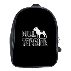 Bull Terrier  School Bags(large)  by Valentinaart