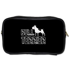 Bull Terrier  Toiletries Bags 2-side by Valentinaart