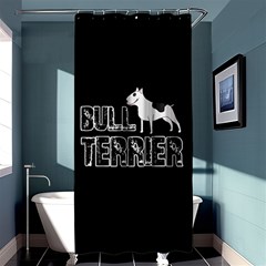 Bull Terrier  Shower Curtain 36  X 72  (stall)  by Valentinaart