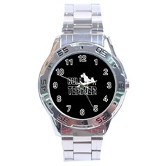 Bull Terrier  Stainless Steel Analogue Watch by Valentinaart