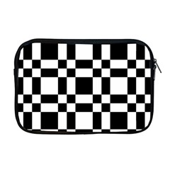 Checkerboard Black And White Apple MacBook Pro 17  Zipper Case