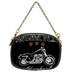 Motorcycle Old School Chain Purses (two Sides)  by Valentinaart