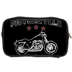 Motorcycle Old School Toiletries Bags 2-side by Valentinaart