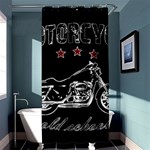 Motorcycle old school Shower Curtain 36  x 72  (Stall)  Curtain(36 X72 ) - 33.26 x66.24  Curtain(36 X72 )