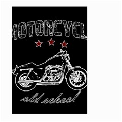 Motorcycle Old School Large Garden Flag (two Sides) by Valentinaart