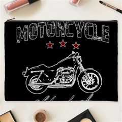 Motorcycle Old School Cosmetic Bag (xxxl)  by Valentinaart