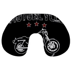 Motorcycle Old School Travel Neck Pillows by Valentinaart