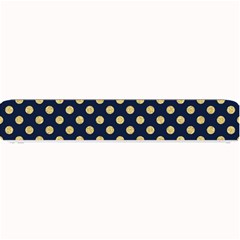 Navy/gold Polka Dots Small Bar Mats by Colorfulart23