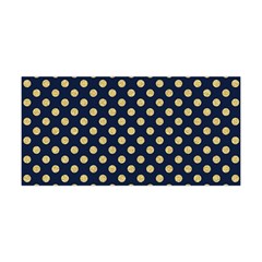 Navy/gold Polka Dots Yoga Headband by Colorfulart23