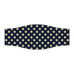 Navy/gold Polka Dots Stretchable Headband by Colorfulart23