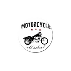 Motorcycle Old School Golf Ball Marker (4 Pack) by Valentinaart