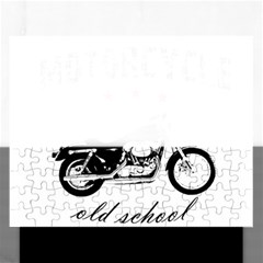 Motorcycle Old School Rectangular Jigsaw Puzzl by Valentinaart