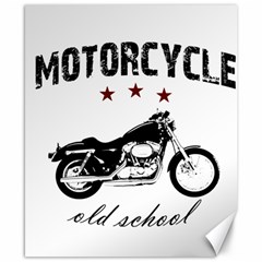 Motorcycle Old School Canvas 8  X 10  by Valentinaart