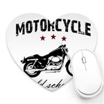 Motorcycle old school Heart Mousepads Front