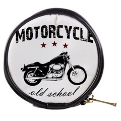 Motorcycle Old School Mini Makeup Bags by Valentinaart