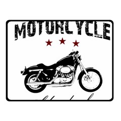 Motorcycle Old School Fleece Blanket (small) by Valentinaart