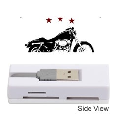 Motorcycle Old School Memory Card Reader (stick)  by Valentinaart